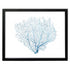 blue sea fan black frame landscape wall art